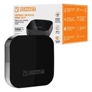 Smart Controle Universal Inteligente RSMART Wi-Fi Infravermelho - Compatível com Alexa