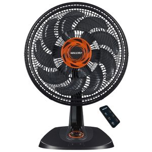 Ventilador de Mesa Mallory 40cm TS40 3V Preto e Laranja 220V