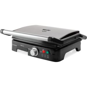 Grill Elétrico Mallory Asteria 1800W B96800702 Inox 220V