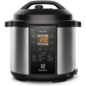 Panela de Pressão Electrolux 6L Elétrica PCC20 Inox Preta 220V