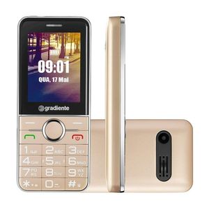 Celular Vibe Gradiente Dual Chip MP3 2,4" GFP205D Rose