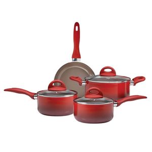 Jogo de Panelas Brinox 4 Peças Ceramic Life Smart Plus Vermelho