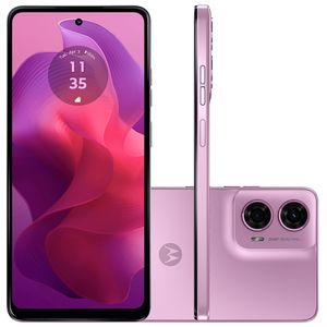 Smartphone Motorola Moto g24 - 128GB 8GB (4GB RAM+4GB Ram Boost) AI Camera 50MP Night Vision - Rosa
