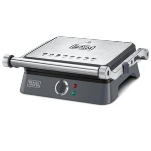 Grill Elétrico Black&Decker G1400-B2 Gourmand Gris Inox 220V