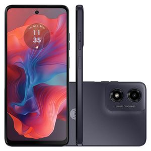 Smartphone Motorola Moto g04 - 128GB 8GB (4GB RAM+4GB Ram Boost) AI Camera 16MP sensor FPS lateral - Grafite