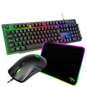 Combo Teclado, Mouse e Mousepad Speed Viper Pro Gamer Viper 417 Preto