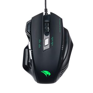 Mouse Gamer Viper Pro Phyton 3600 DPI s USB Preto e Verde