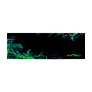 Mousepad Gamer Viper Pro Python 405 Antiderrapante Preto e Verde