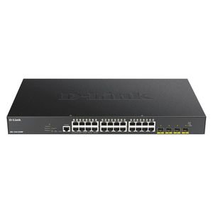 Switch D-Link 28 Portas DGS-1250-28XMP 10 Gigabits Preto