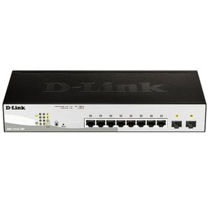 Switch D-Link 10 Portas DGS-1210-10P Smart Gigabit Preto