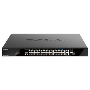 Switch D-Link 28 Portas DGS-1520-28MP 10 Gigabits Gerenciável Preto