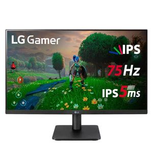 Monitor Gamer LG 23,8" Full HD, IPS, 75Hz 5ms, HDMI, 24MP400 Preto