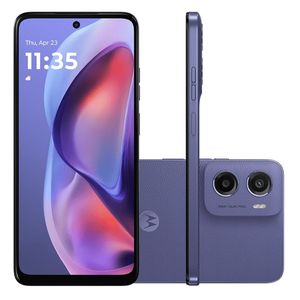 Smartphone Motorola Moto g05 - 128GB 12GB (4GB RAM + 8GB Ram Boost) e Camera 50MP com AI Bateria de 5200 mAh Tela 6.7" com Superbrilho - Violeta