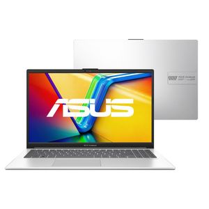 Notebook Asus Vivobook Go 15 256GB SSD 4GB de RAM 15,60" Intel Core I3, KeepOS, Full HD LED Prata