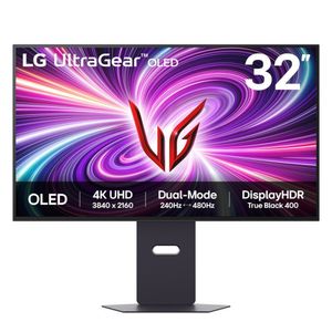 Monitor Gamer LG 32" UltraGear OLED FHD 480Hz HDR400 32GS95UV-B Cinza/Roxo