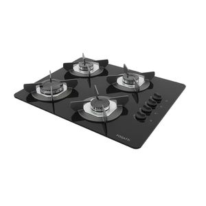 Cooktop Fogatti Safe Ferro Fundido 4 Bocas Flange Inox Preto