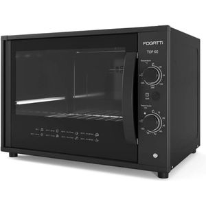 Forno Elétrico Fogatti 60L TOP60 1750W 60Hz Preto 220V