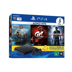 Console Sony PS4 Hits Bundle 3 Preto